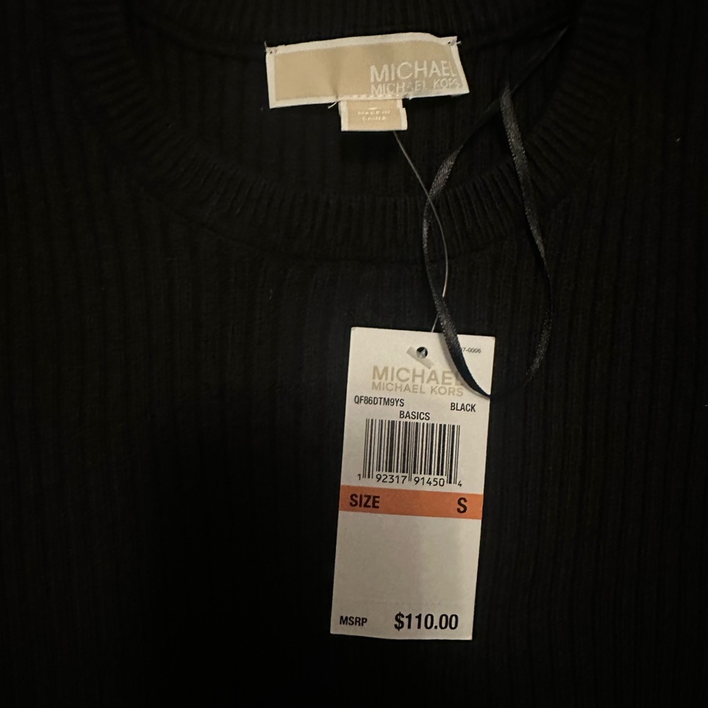 Michael Kors Black Sweater with gold zipper - Picture 3 of 3